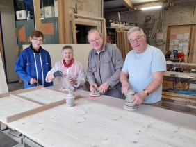 Fabrication de notre bar pour l'Expo Habitat qui se tiendra à Waldighoffen du 3 au 6 mars 2023